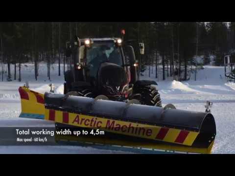 Snow ploughing in Lapland