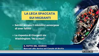 Barconi alla deriva nel canale di Sicilia (Il Fatto del giorno) Barconi alla deriva nel canale di Sicilia (Il Fatto del giorno)