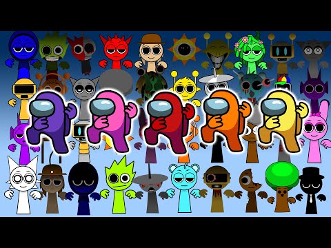 Incredibox Sprunki and Among Us - Distraction Dance Animation. Part 3.