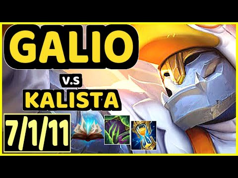 ESA (GALIO) vs KALISTA - 7/1/11 KDA BOTTOM ADC CHALLENGER GAMEPLAY - BR