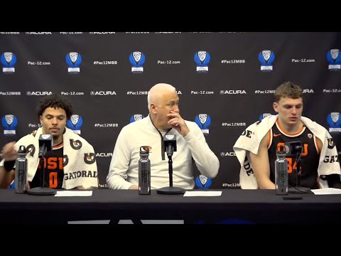 Oregon State Postgame Press Conference | 2024 Pac-12 Men's Basketball Tournament First Round