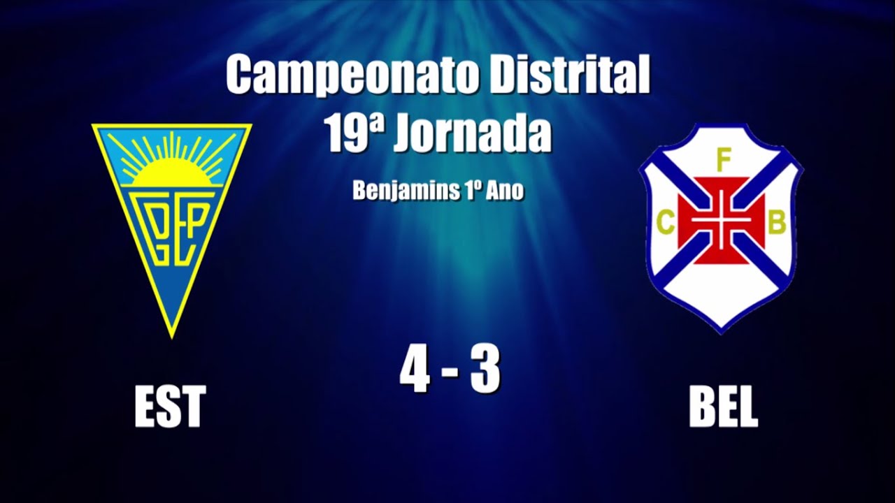 Benjamins 1º ano - Estoril Praia 4 vs 3 Belenenses