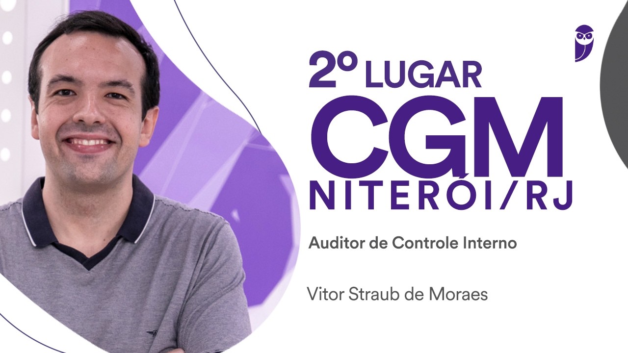 Baile dos Primeiros: Vitor Straub, aprovado em 2º para Auditor de Controle Interno na CGM Niterói RJ