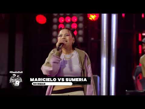 SUMERIA VS MARICIELO😮 | NO RIMAR😂 | DUELO DE 8 - PROGRAMA 08
