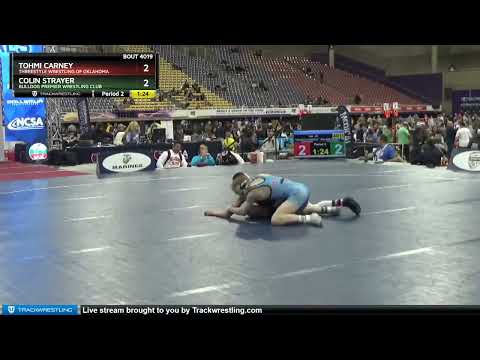 97 Lbs Champ. Round 1 - Colin Strayer, Bulldog Premier Wrestling Club Vs Tohmi Carney, Threestyle