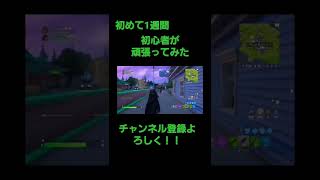 始めて一週間頑張ってます#fortnite #fps #フォートナイト #チャンネル登録お願いします #フォートナイトキル集#shorts#youtubeshorts #フォートナイトライブ