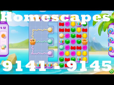 Homescapes Level 9141 - 9145 HD | 3 - match game | gameplay | android | ios | 9142 | 9143 | 9144