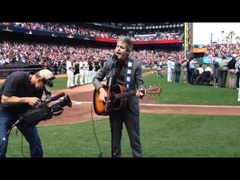 Steve Poltz sings The National Anthem on Memorial Day 2012