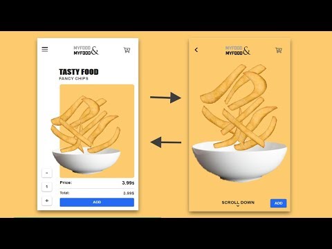 How To Design And Animate A Food App With HTML5 CSS3 JAVASCRIPT