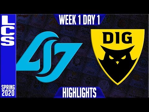 CLG vs DIG Highlights | LCS Spring 2020 W1D1 | Counter Logic Gaming vs Dignitas