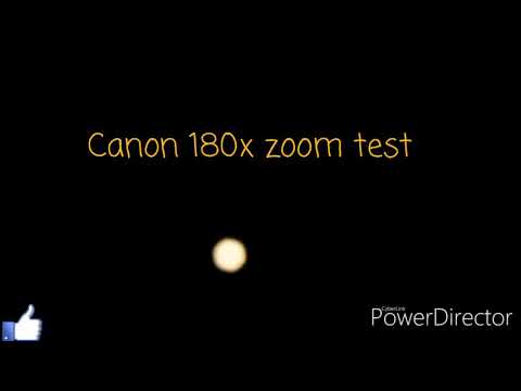 Canon SX430IS zoom test Moon!
