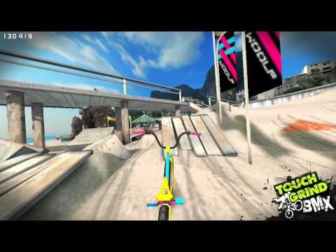 How to do a fronflip+ triple barspin on the 1st jump on West Pier, touchgrind BMX - Touchgrind BMX