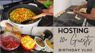 HOSTING 20+ GUESTS // BIRTHDAY VLOG // Cook, Organize & Setup with me
