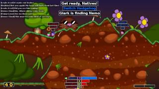 Walkthrough Hedgewars - Campaign Mode - A Classic Fairytale - Mission 2: The Shadow Falls