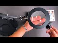 Lupa De Masa De 105 Mm Diametru Cu Iluminare LED Marire 10x Ajustabila Lampa Cu 10 Niveluri