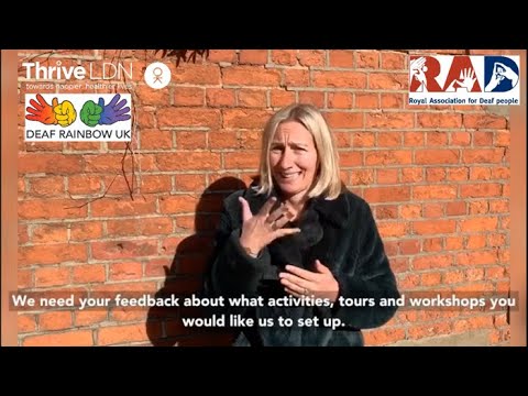 Thrive LDN consultation with Deaf Rainbow UK
