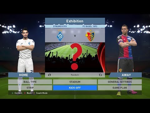 Dynamo Kyiv vs FC Basel 1893, Valeriy Lobanovskyi Dynamo Stadium, pes, pro evolution soccer, Konami