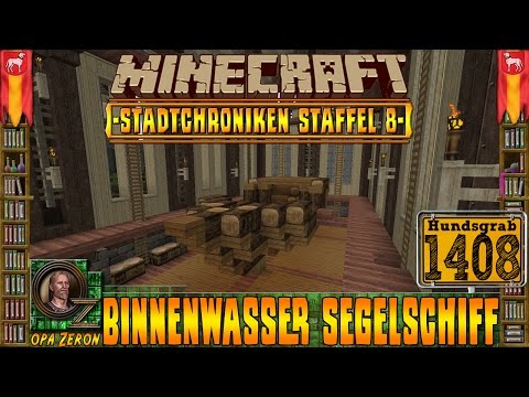 Minecraft #1408 -Stadtchroniken- Binnenwasser Segelschiff [HD+Deutsch]