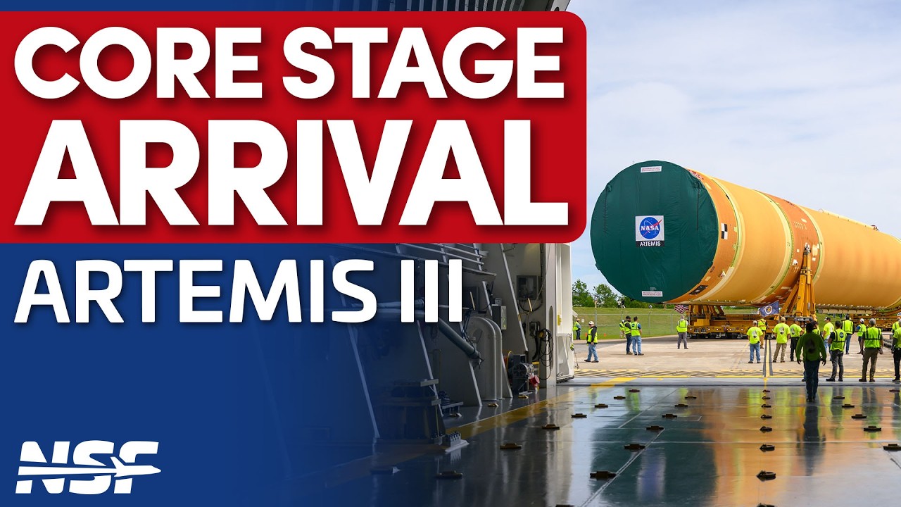 SLS Core Stage for Artemis III arrives at KSC