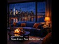 Blue Window Silhouette