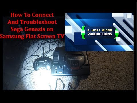 Sega Genesis Troubleshooting (How To Connect To Samsung Flat Screen)