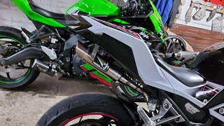 Download lagu Knalpot Yakuza Barbar Undertail Ninja fi vs Zx25r underbely mantap Ger ( info harga 082226495777 ) mp3