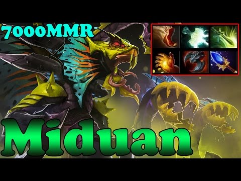 Dota 2 - Miduan 7000 MMR Plays Venomancer Vol 1 - Ranked Match Gameplay!