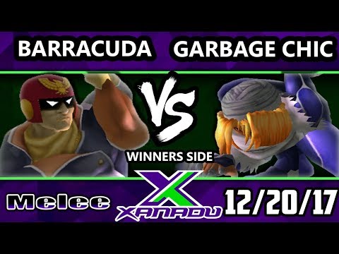 S@X 233 Melee - Baraccuda (Captain Falcon) Vs. Garbage Chic (Sheik) - Smash Melee Tournament - SSBM