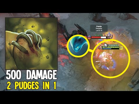 Double Pudge 500 Damage Rot Per Sec New Combo By Goodwin | Dota 2 Gameplay