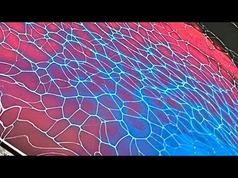 ELECTRIC Color Combo! WOW! Gorgeous Acrylic Pouring Swipe