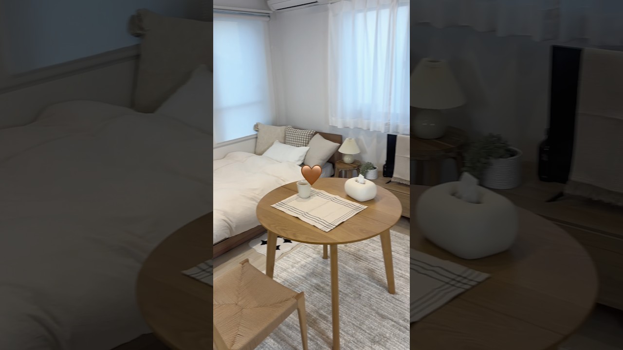 6.6畳のお部屋でインテリアを3パターン考えてみた🏠🤎🖤🤍みんなはどのお部屋が好き？🙋‍♀️#RASIK #お部屋作り #一人暮らし #インテリア