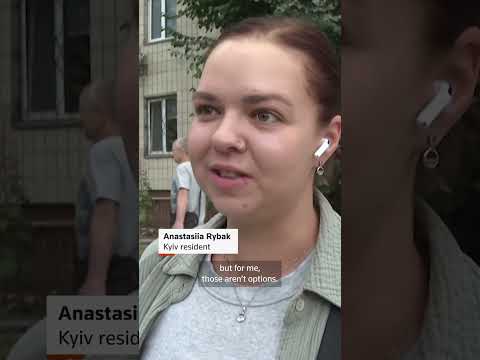 Video Thumbnail: Kyiv resident: Staying put feels like 'Russian roulette'