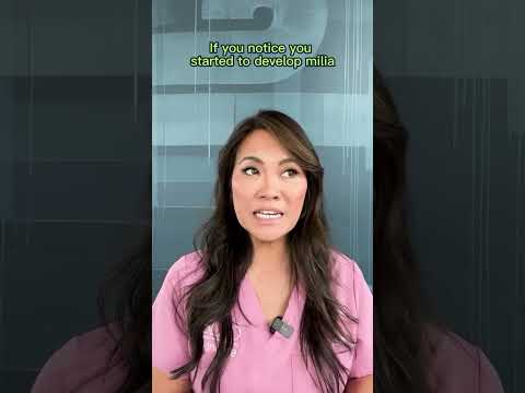 It’s can be hard to remove milia, so here are some ways to prevent it…⁠