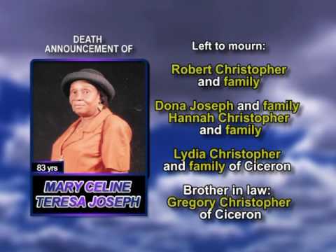 Mary Celine Teresa Joseph long