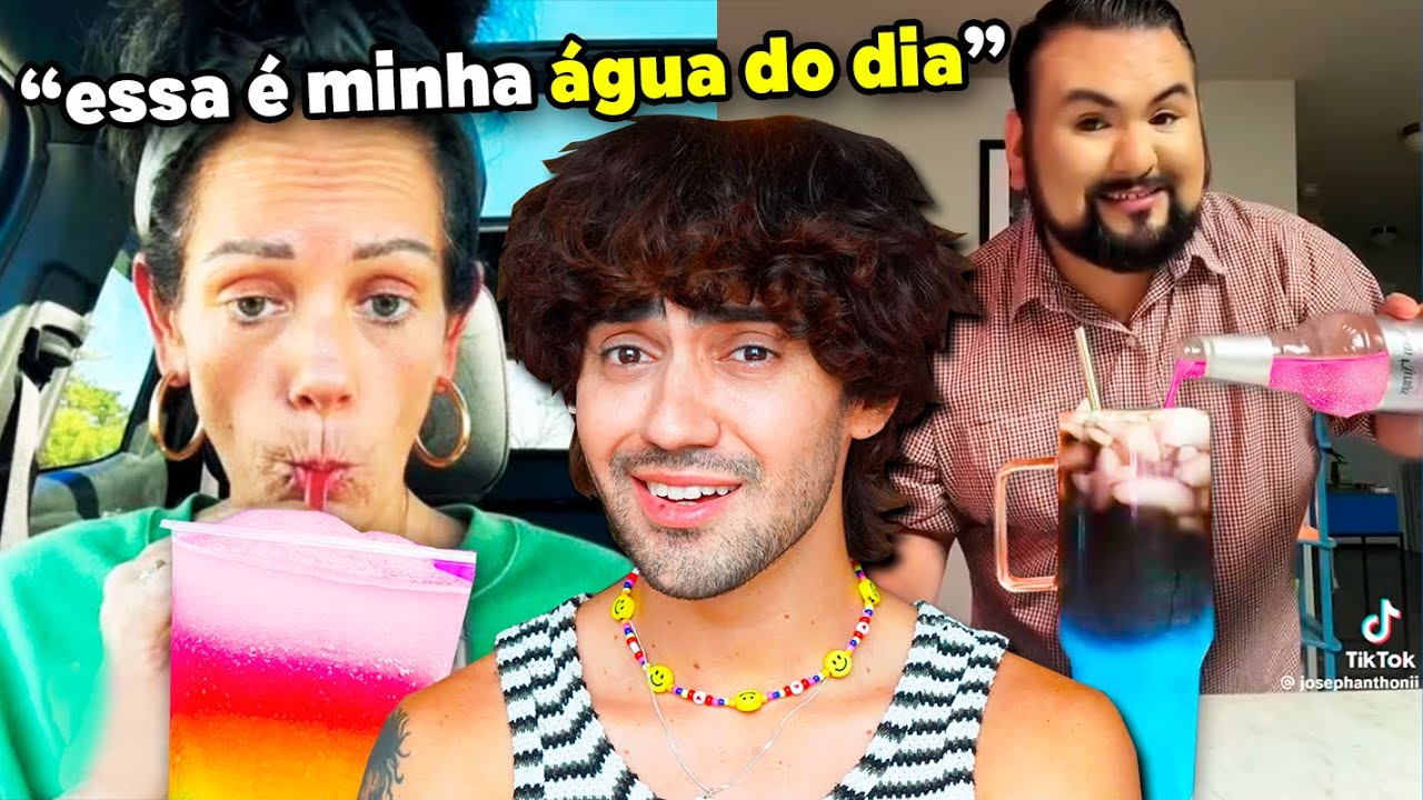 o submundo tóxico da "água do dia" do tiktok