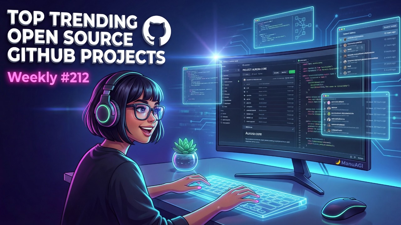 Top New Open-Source GitHub Projects This Week: AI Agents, Web Tools & Dev Kits #212