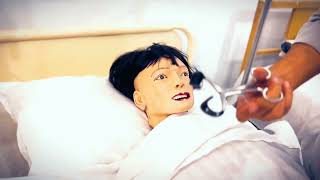 Use of Mouth Gag during mouth care of unconscious patients in Urdu/ Hindi