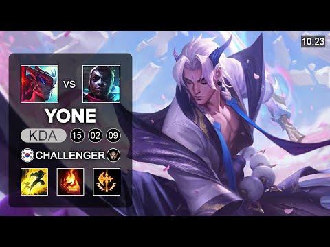 Yone vs Ekko Mid   KR Challenger Patch 10 23