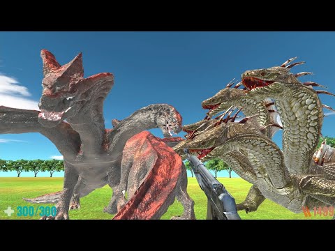 Old Hydra versus New Hydra. FPS Perspective! Animal Revolt Battle Simulator