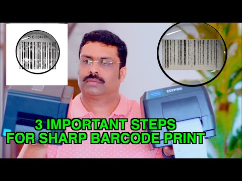 3 STEPS FOR SHARP BARCODE PRINT- YOUR BARCODE LABEL IS NOT CLEAR??