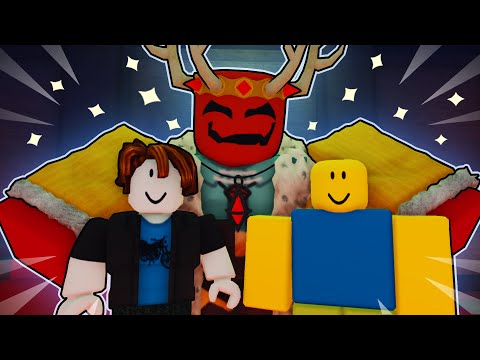 99 NIGHTS IN THE FOREST, BUT THE CULTIST KING IS FRIENDLY! Roblox Animation