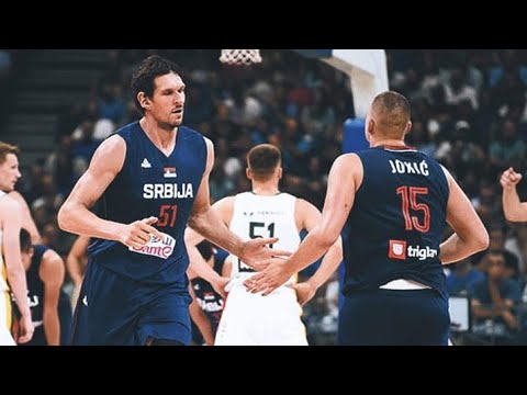 Nikola Jokic and Boban Marjanovic puts a show for their national team.