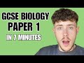 Biology Paper 1 In 7 Minutes Everything You Need To Know GCSE Combined And Triple AQA