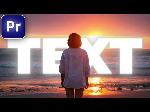 How to ADD TEXT BEHIND OBJECTS in Premiere Pro