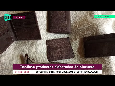 Condorcanqui: Realizan productos elaborados de biocuero