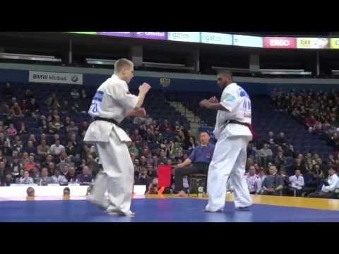 【新極真会】The 5th Karate World Cup MEN MIDDLE WEIGHT 1ST ROUND 12 Patel vs. Lisauskas