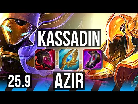 KASSADIN vs AZIR (MID) | 11/3/13, Godlike | EUW Master | 25.9