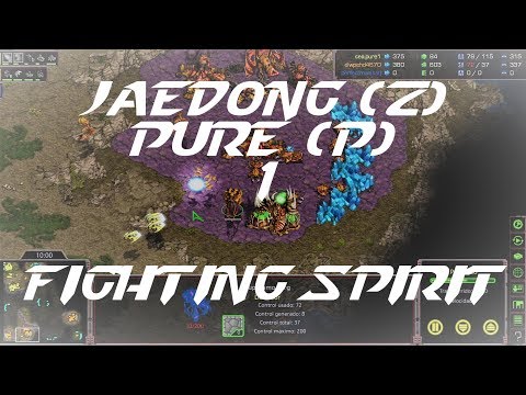 Jaedong (Z) vs Pure (P) on Fighting Spirit, 1 - StarCraft BroodWar REMASTERED