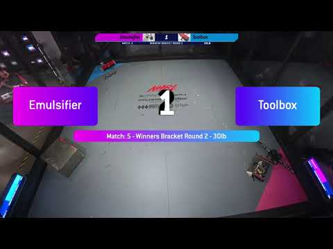 September 2021 - Emulsifier vs. Toolbox - 30lb Robot Combat