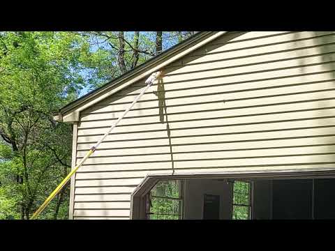 Carpenter Bees Boring Above the Garage in Metuchen, NJ